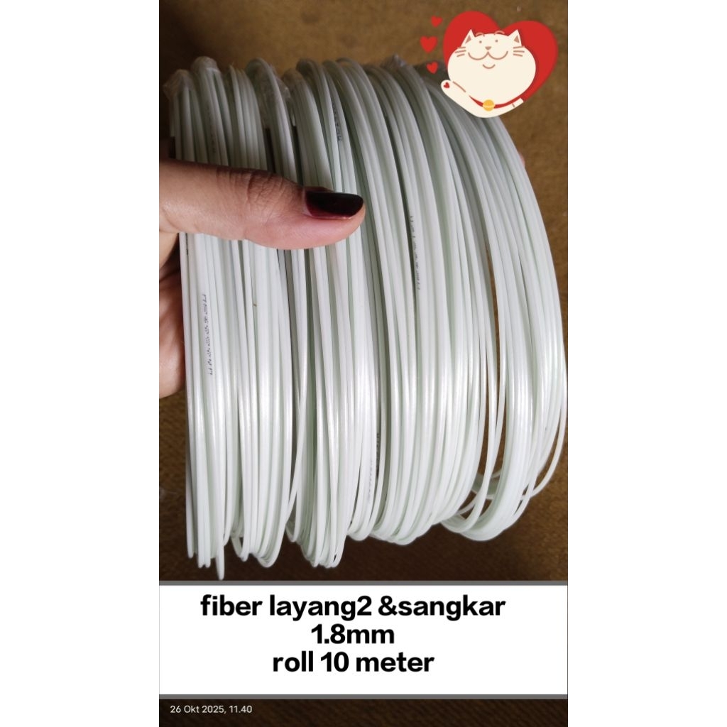 RUJI FIBER 1.8MM UNTUK LAYANGAN DAN SANGKAR