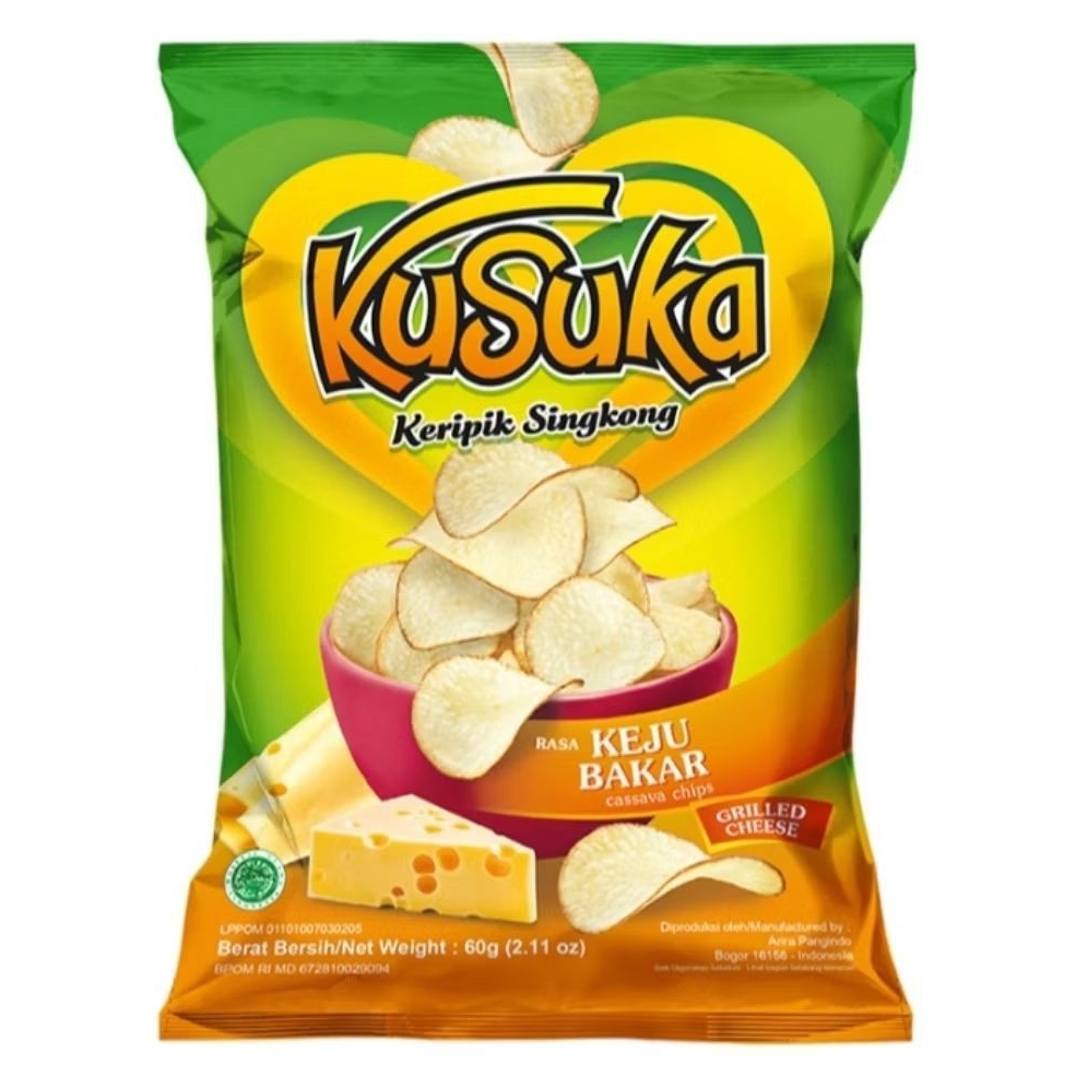 Kusuka Keripik singkong Keju bakar 60 g