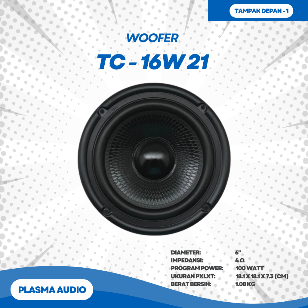 AUDAX - Speaker AUDAX 6" / 6 inch TCI TC 16W 21 Woofer Bass