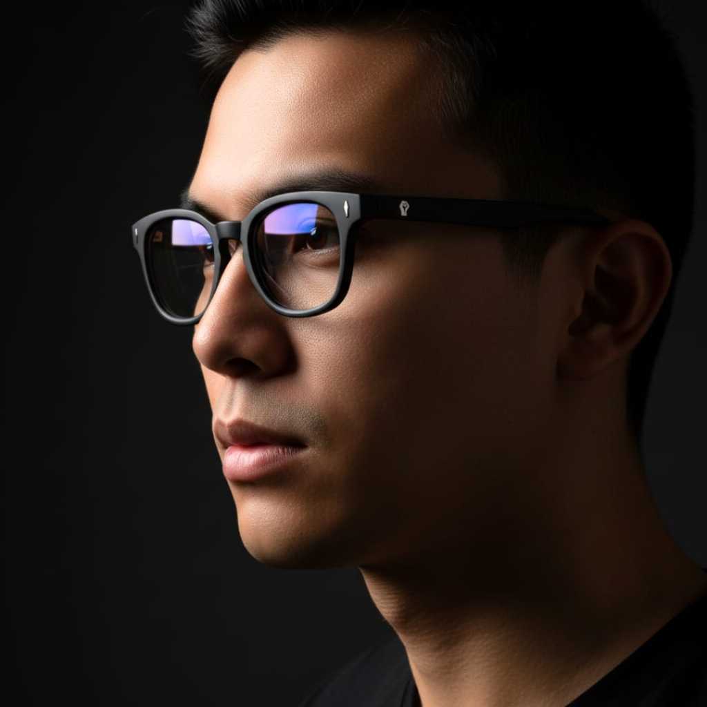 Kacamata Minus Photochromic Pria FRAME Retro Kaca Mata Mines Cowok Bingkai Tebal Optik ASLI ORI