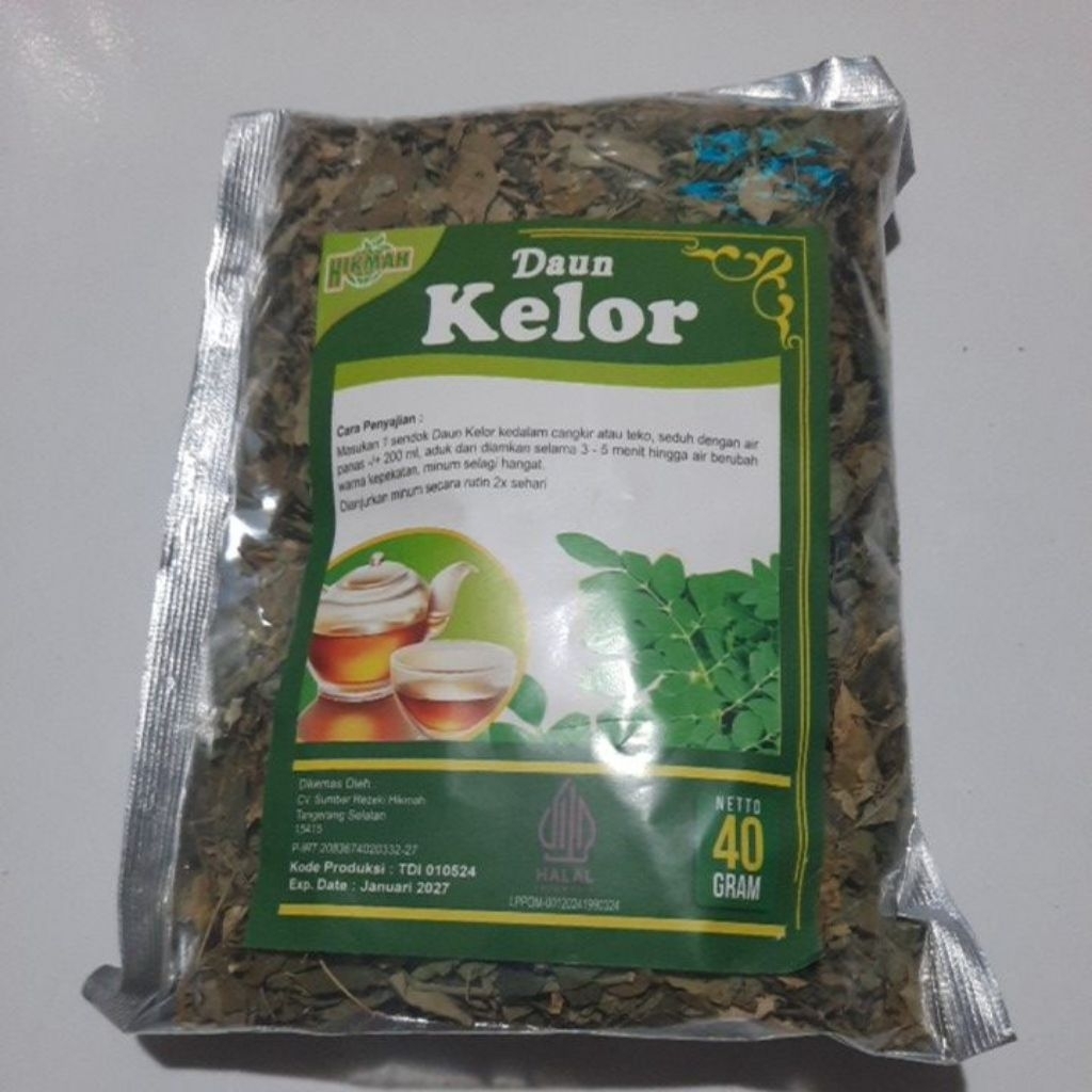 teh seduh daun kelor