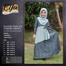 GAMIS ANAK ETHICA KAGUMI 52 WARNA GREEN