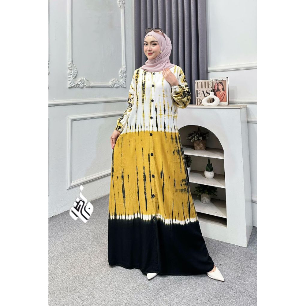 GAMIS TWILL ORI MOTIF RINTIK HUJAN  TERSEDIA SIZE: LD 100 PB 140 (M)LD 110 PB 140 (XL)