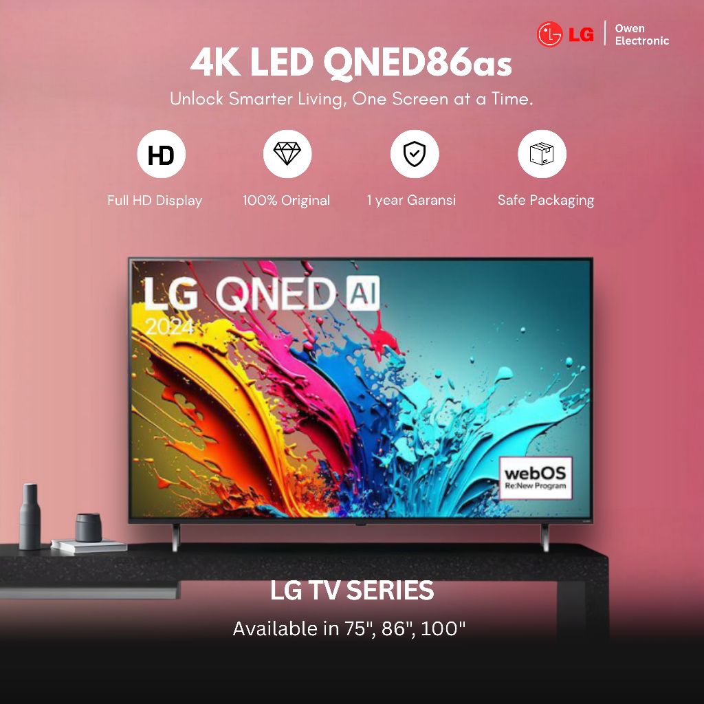 LG 75QNED86 / 75QNED86TSA 4K SMART TV 75 inch qned86