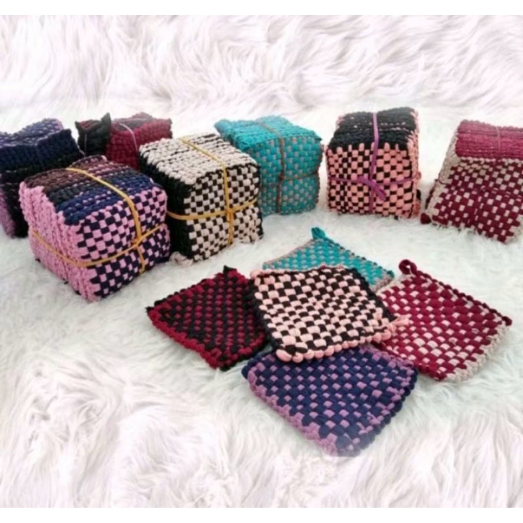 (1 kodi 20pcs) Cempal anyam/ Cempal anti panas/Cempal Wajan/ Lap tangan