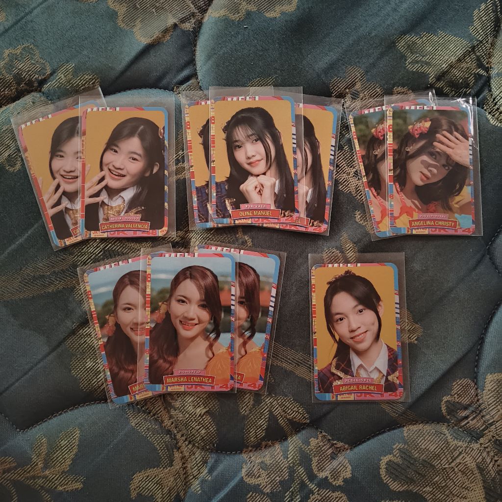 OFFICIAL PHOTOCARD JKT48 SISTER REUNION CHRISTY MARSHA ERINE OLINE ARALIE PC