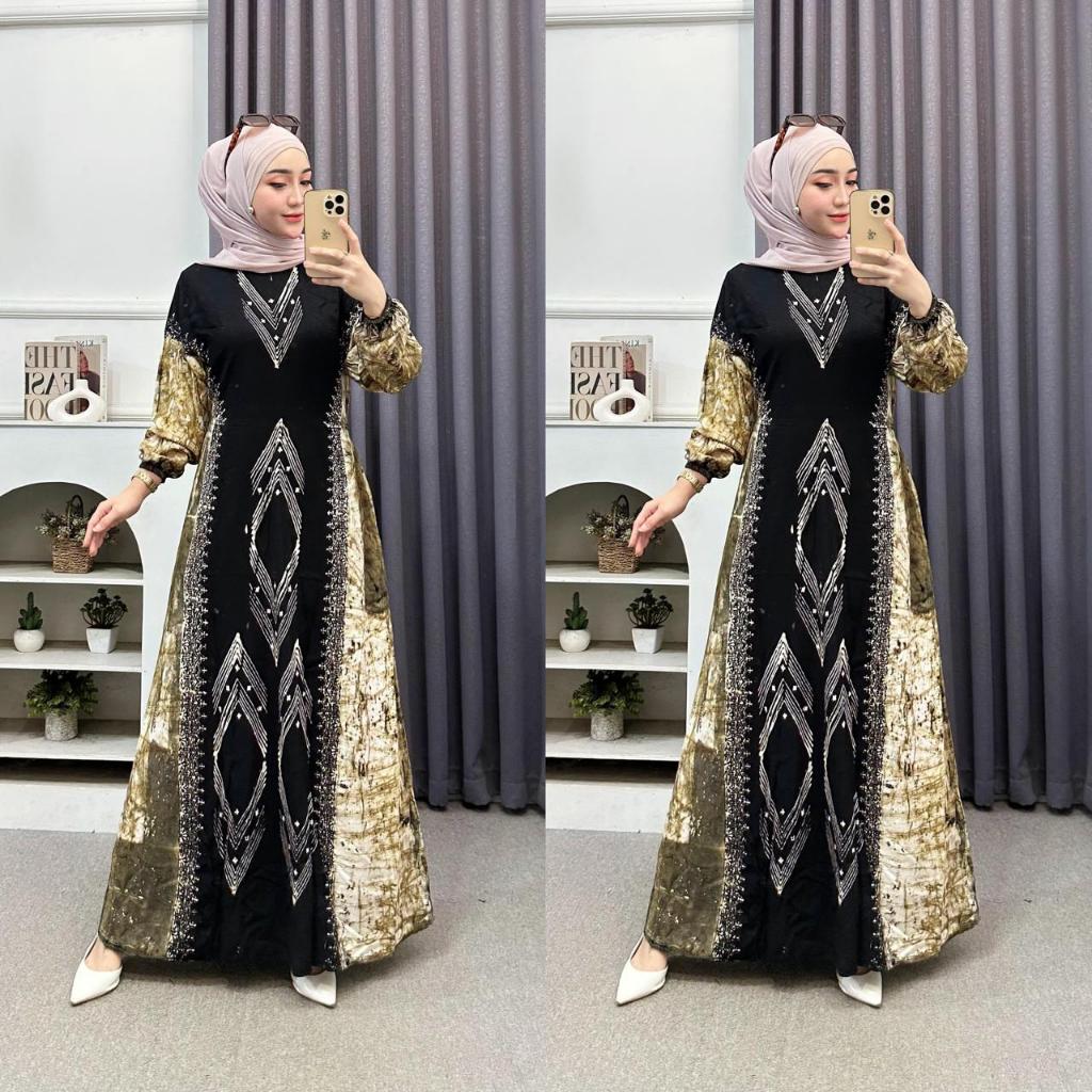 ( M L XL XXL) Gamis Rayon Twill Ori Gamis Ori Malaman