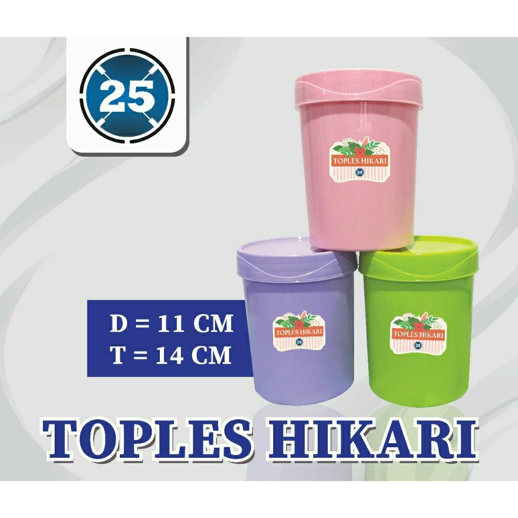 Toples Hikari Warna/Toples Plastik/Toples Snack