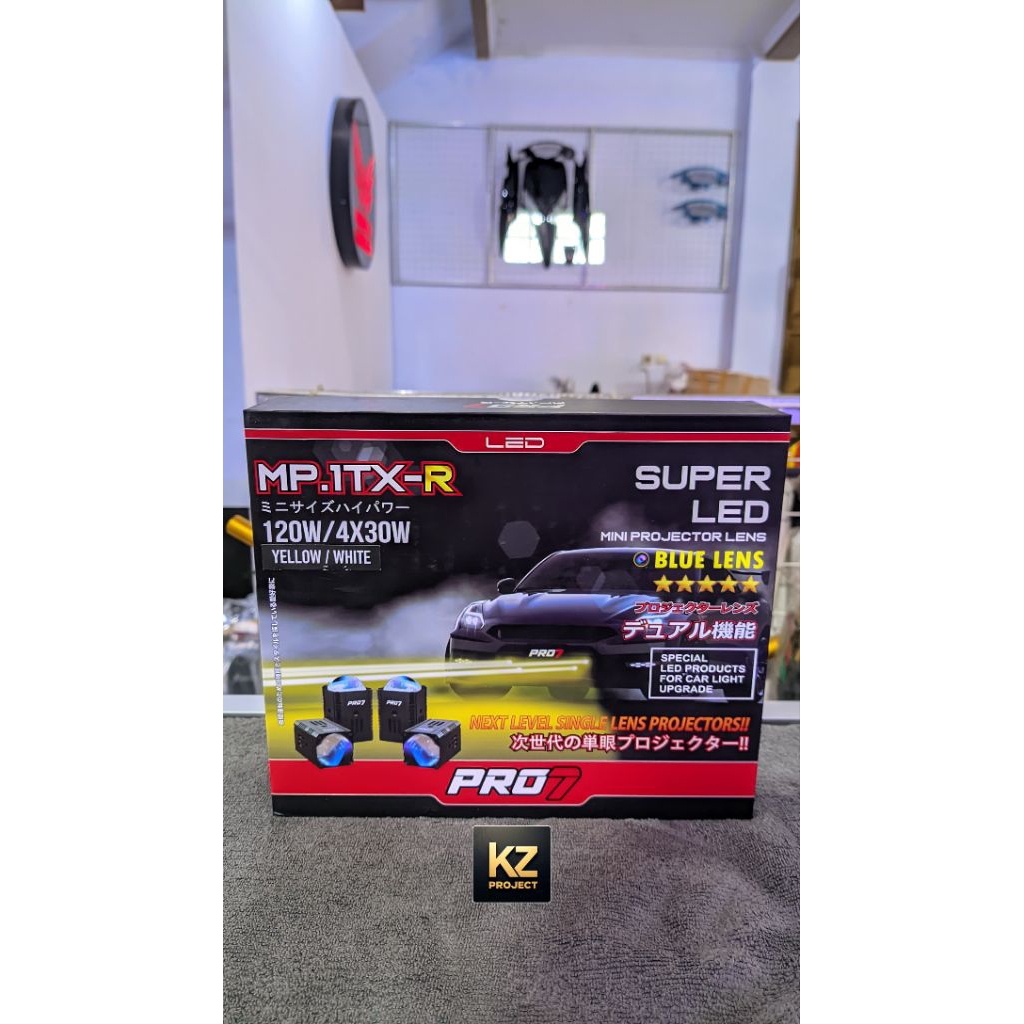 PRO7 MP1TXR led mini projie mini laser 1 mata 3 warna putih kuning warm white