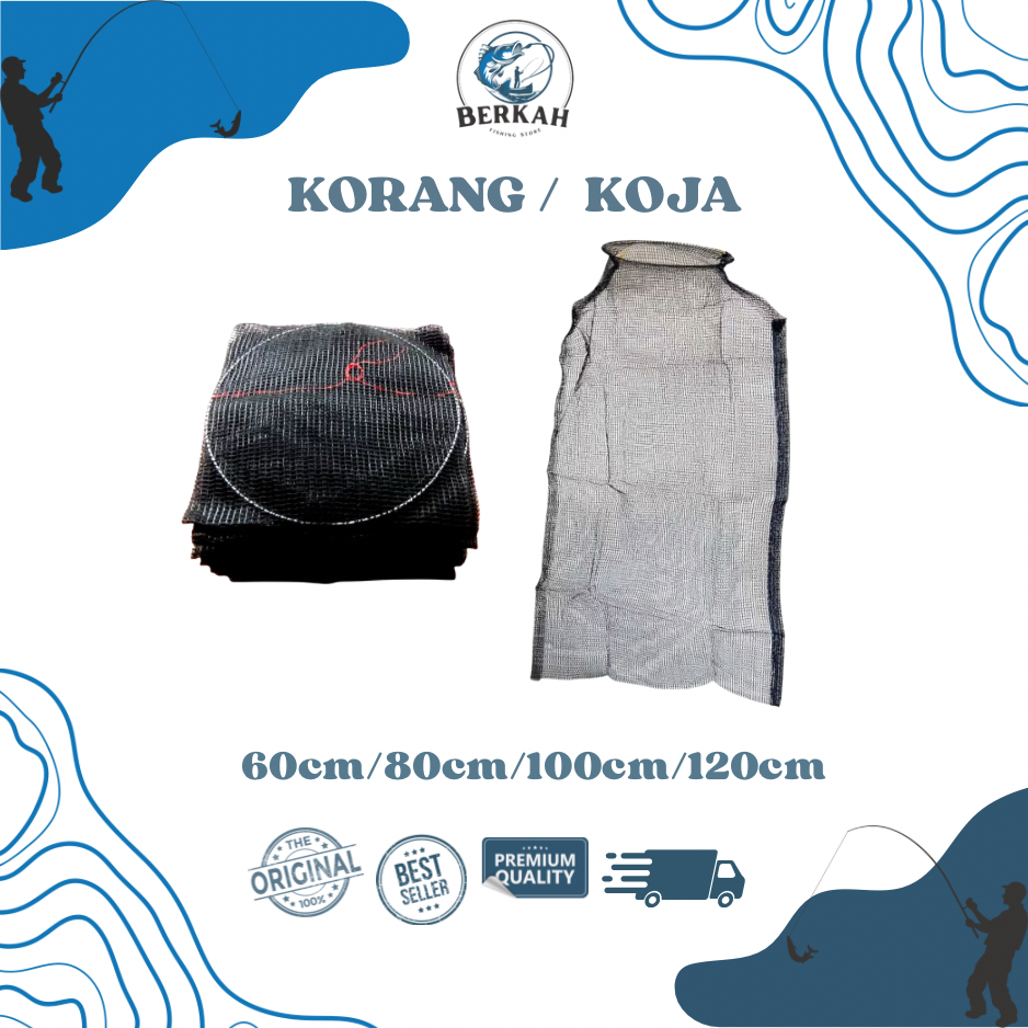 KORANG KOJA WARING PANCING TEMPAT IKAN UKURAN 60CM 80CM 100CM 120CM - KORANG PANCING