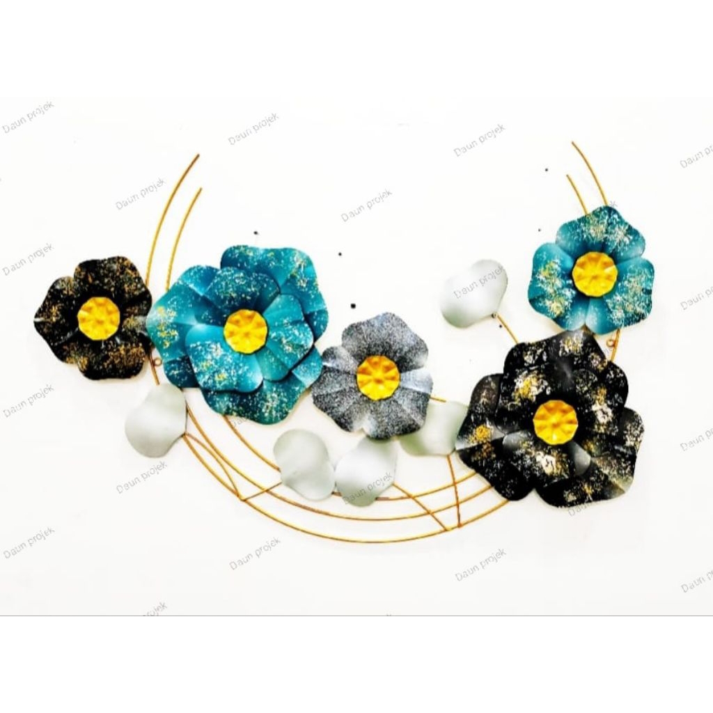 dekorasi dinding/hiasan dinding eastetik daun projek ukuran mewah dan elegan