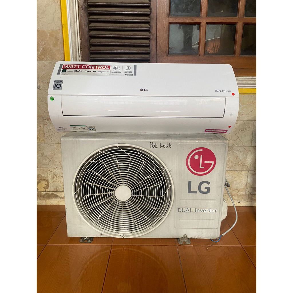 ac lg dual inverter 1,5pk wat control r32 original thailand