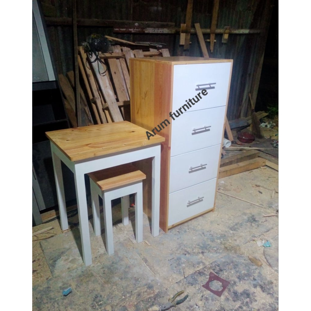 meja belajar lemari laci anak