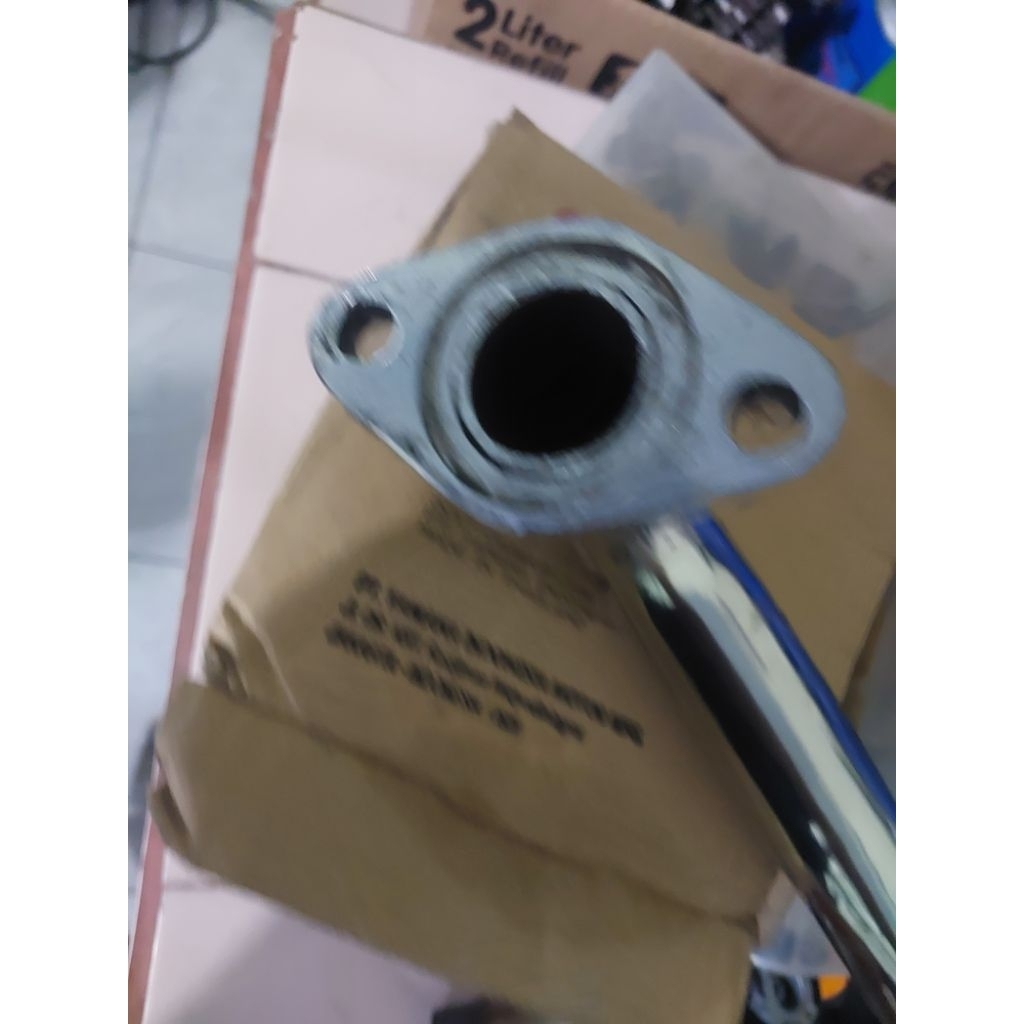 leher knalpot v80 original second