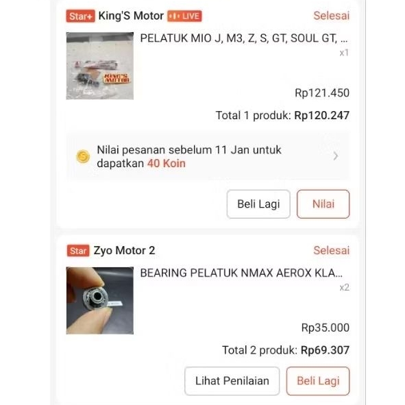 bearing rocker arm nmax/aerox