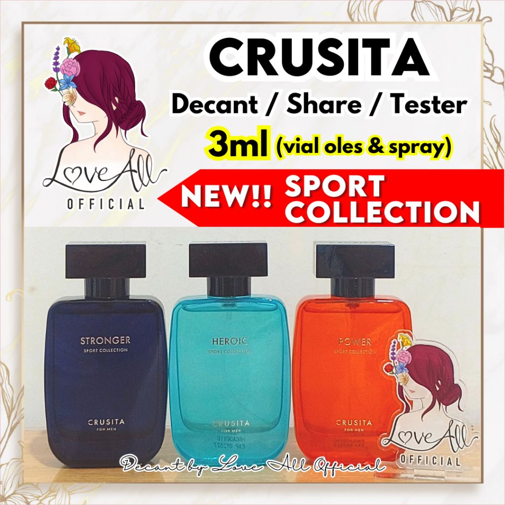 CRUSITA 3ml All Variant ❤️ Decant Share in Bottle TesterStronger Power Heroic Addiction Obsession St