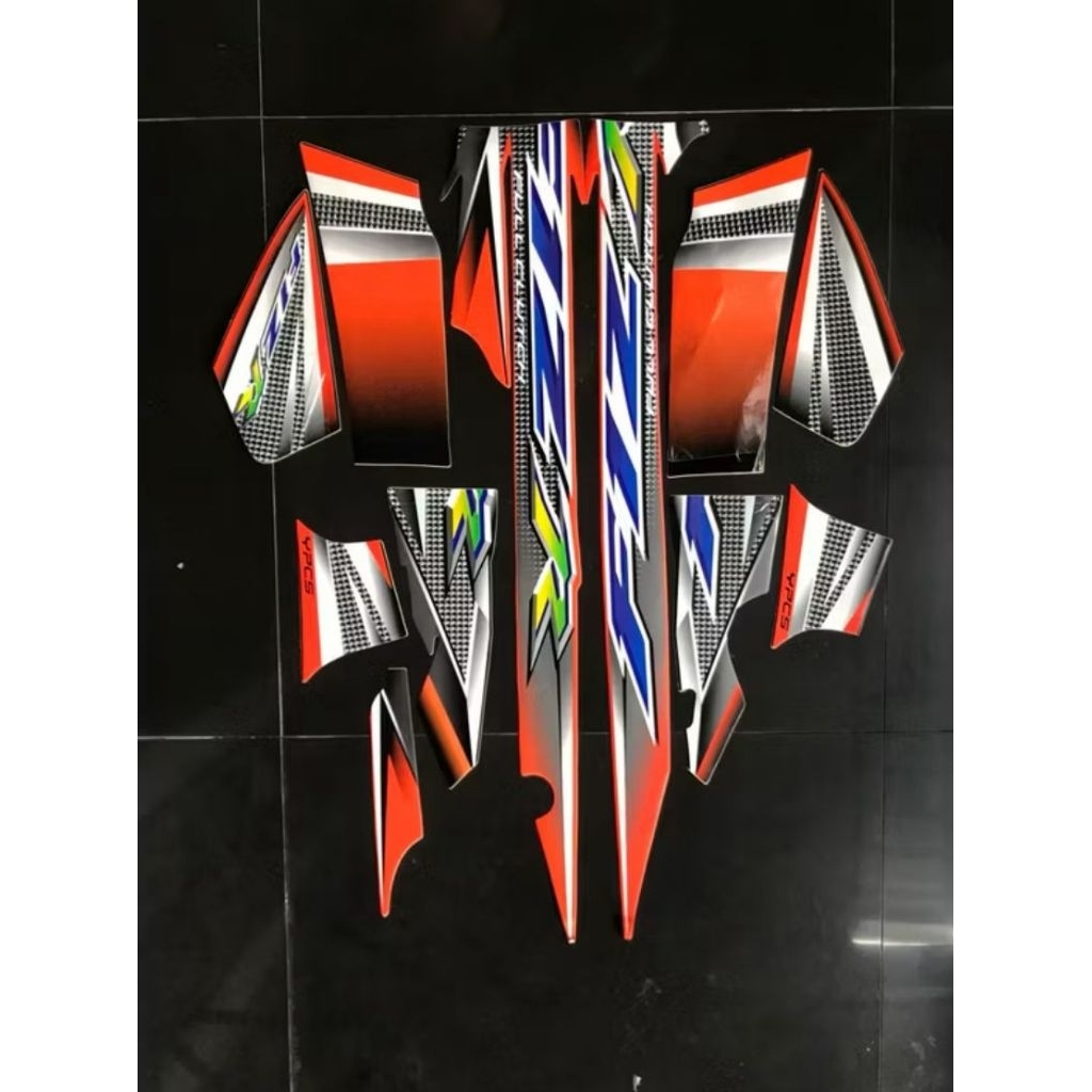 STRIPING YAMAHA FIZ R TAHUN 2004 VARIASI WARNA(ORANGE HITAM)STANDAR Berkualitass
