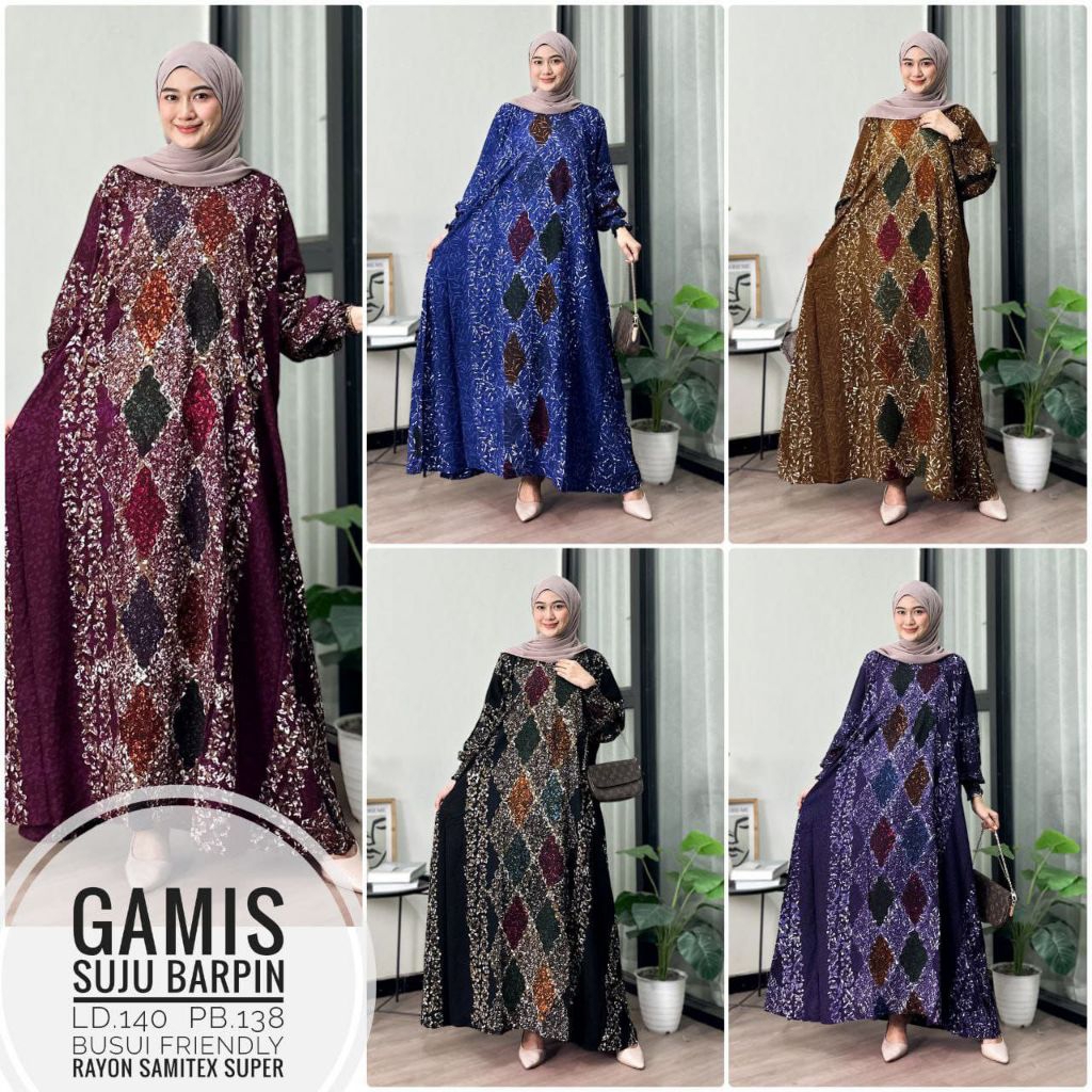 GAMIS BATIK SUPER JUMBO LD 140