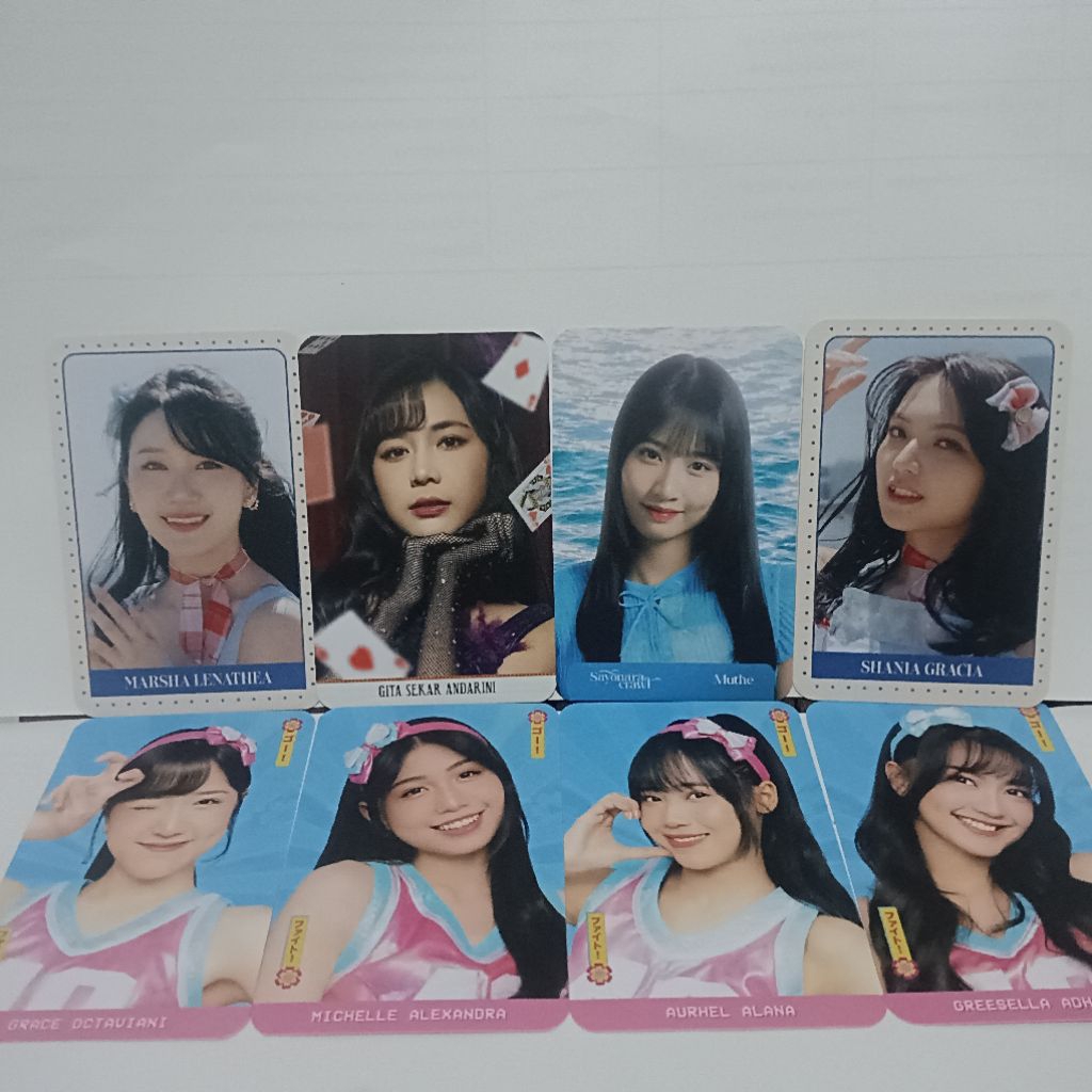 Photocard PC JKT 48 Official Go and Fight (Greesel, Michie,Gracie, Lana) GnF, Raja Hati (Gita) RH, S