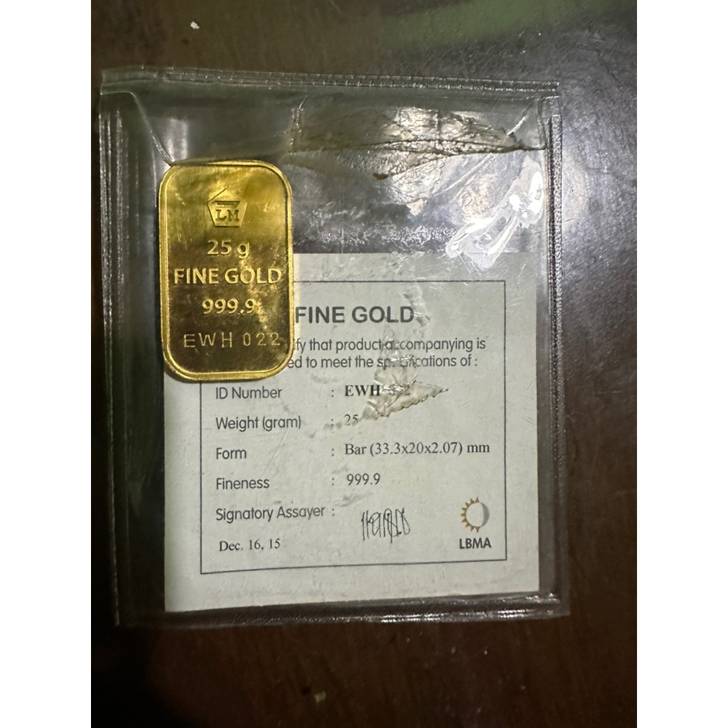 Emas Antam 25 gram