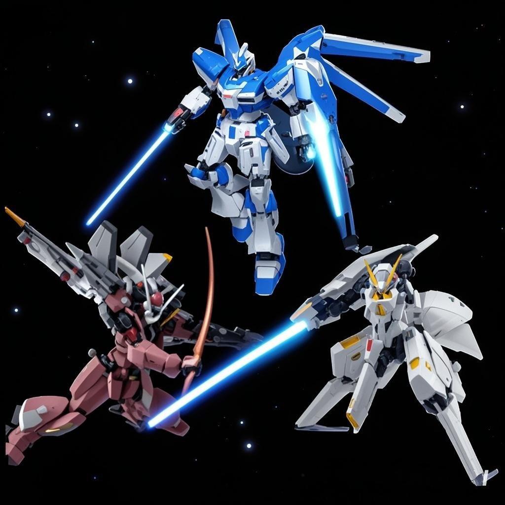 Xing Dong HG Mecha 1/144 Rx93 RX-93 V2 Nu Hi-Nu Fighter Assembly Robot Model Kit