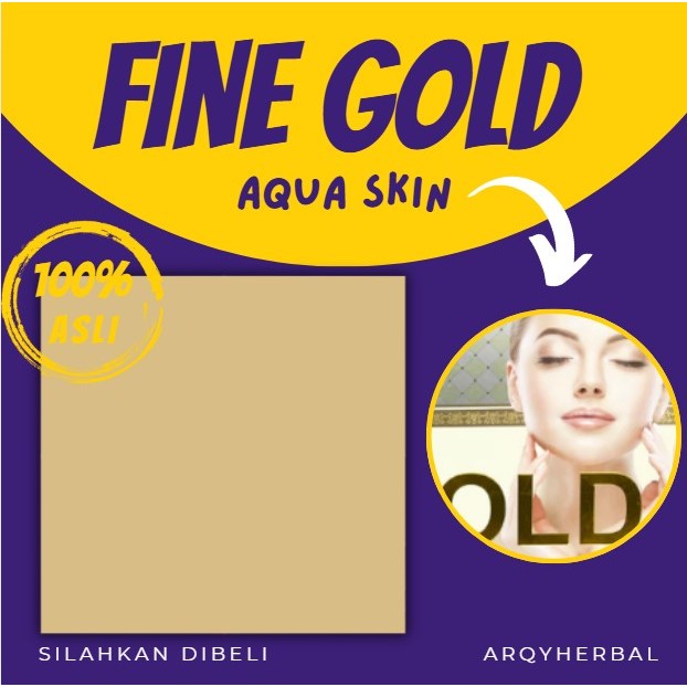 Kemasan Dus Gold Aqua Skin Fine Gold