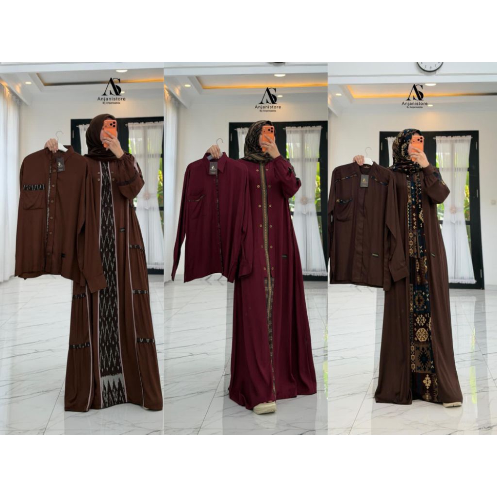 ANJANI STORE COUPLE GAMIS/KOKO ANJANI STORE BY ANJANI SABILLA ORIGINAL 100% (READY & PO)