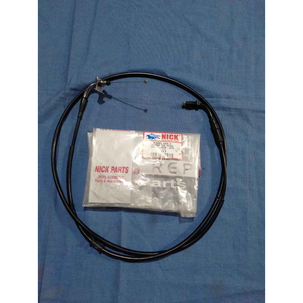 COD Kabel Gas Throttle Cable Atas Vario 150 125 LED K59 2015 2016 2017 Panjang 180 CM Merk NICK