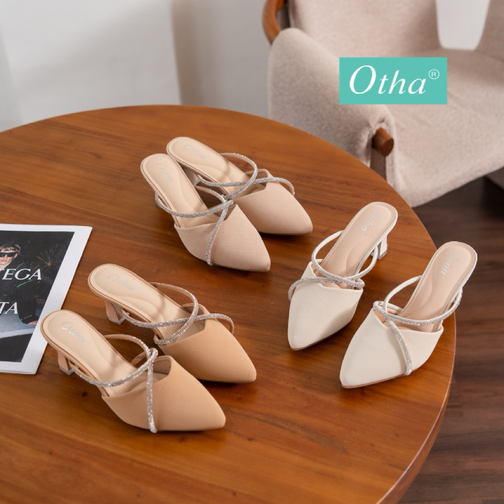 Otha Shoes H1040 OMS - Sepatu Heels Wanita Tinggi Hak 6 cm
