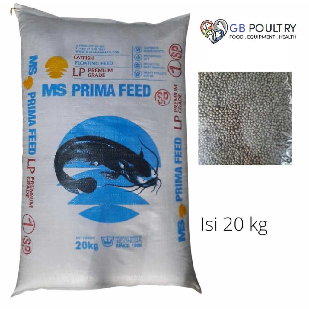 PELET IKAN LELE (PREMIUM) MS PRIMA FEED LP1 LP2 LP3 PROTEIN TINGGI