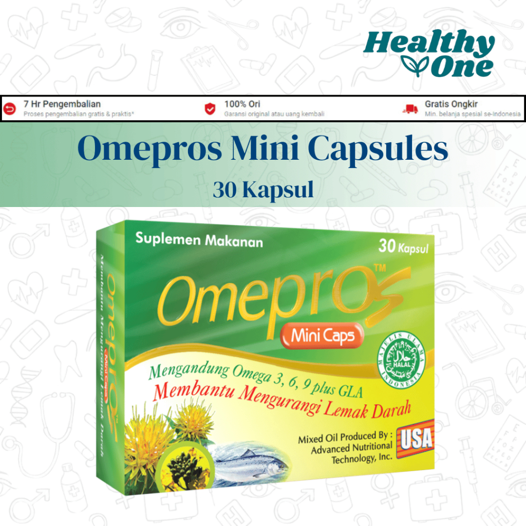 Omepros Mini Caps 30 Kapsul