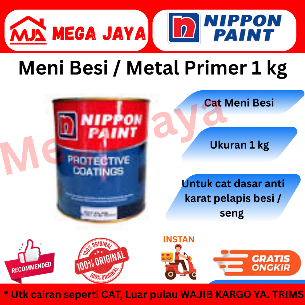 Cat Meni Besi Nippon Paint 1kg | Metal Primer Nippon Paint 1kg
