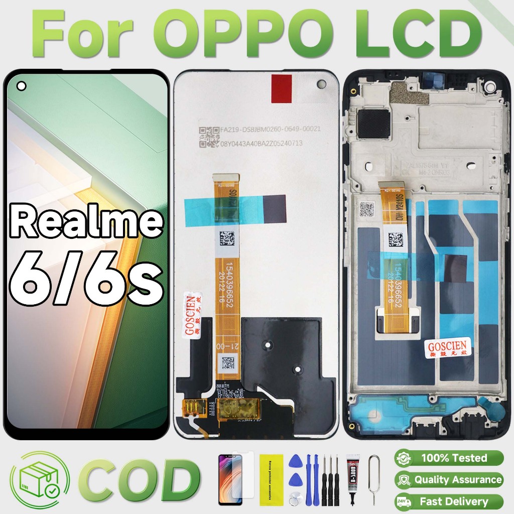 LCD Original for OPPO Realme 6 6S RXM2001 RMX2002 FULLSET Touchscreen ORI