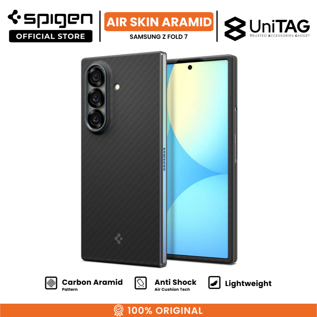 Case Pelindung HP for Samsung Galaxy Z Fold 7 Spigen Air Skin Aramid Casing