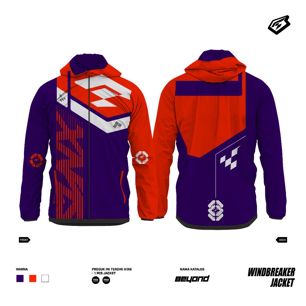 JAKET HOODIE CUSTOM JAKET PRINTING SVNX Premium Race Wear