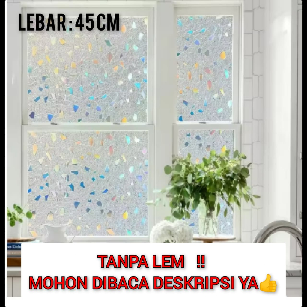 GM - SANBLAST STIKER KACA JENDELA | STIKER KACA 3D | STIKER KACA BUNGA | SANBLAST | STIKER JENDELA |