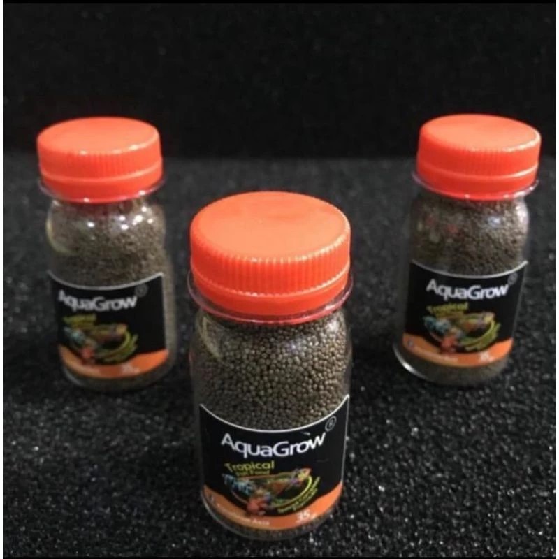 Pelet ikan hias koki platy cupang guppy gupi GLOFISH AQUAGROW