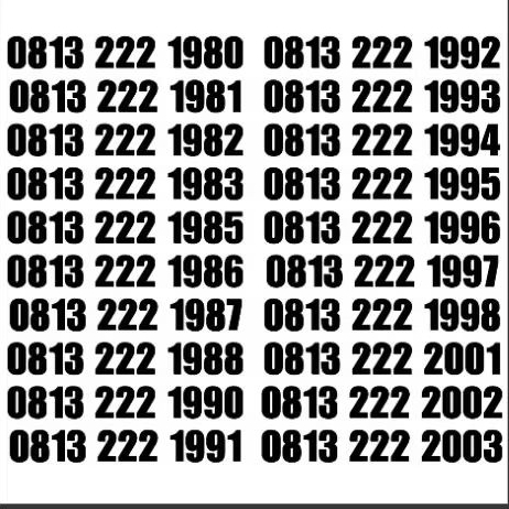 NOMOR CANTIK SIMPATI 11 DIGIT TAHUN 22 Februari