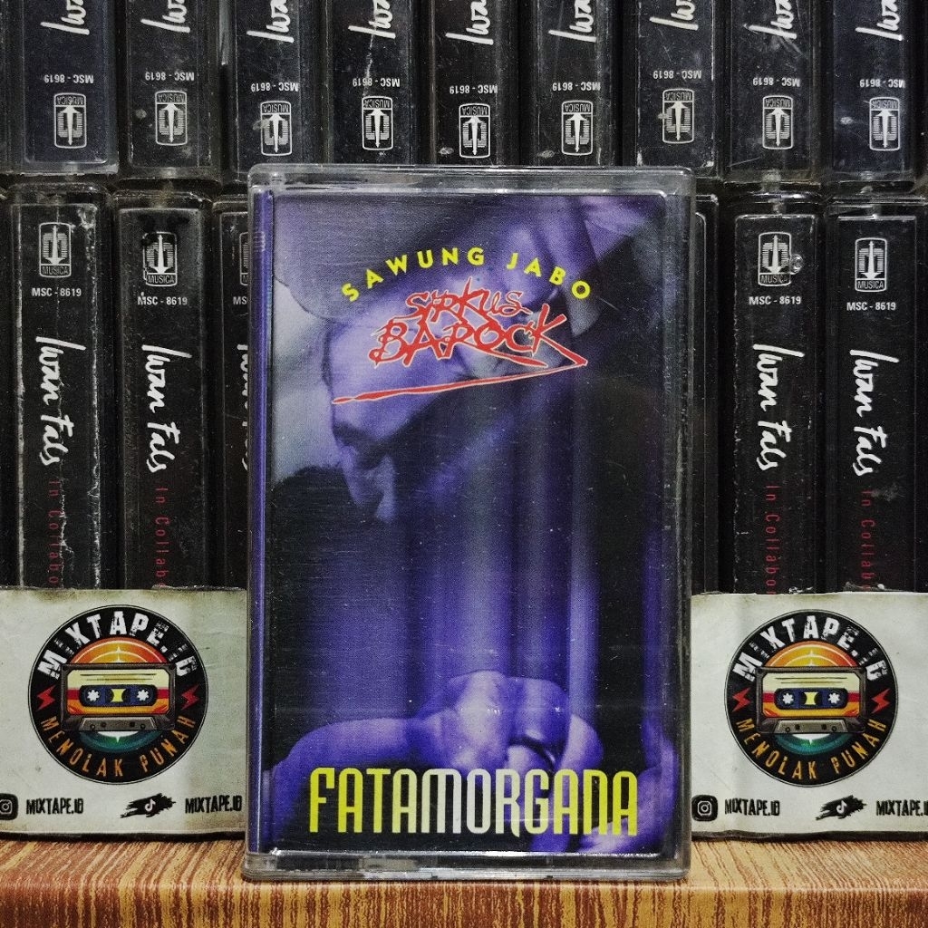 Kaset - Sawung Jabo - Sirkus Barock - Fatamorgana - Radio Tape - Kaset Pita - Radio - Pemutar Kaset 