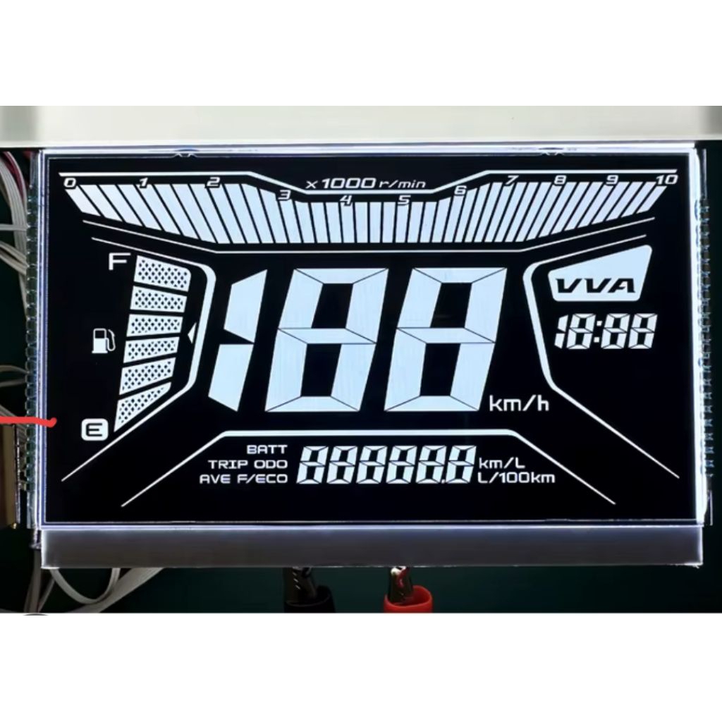 [VA] LCD Aerox 155 Lexi (Dark Mode) Speedometer Digital Yamaha Cocok Semua tipe, Aerox ABS or Aerox 