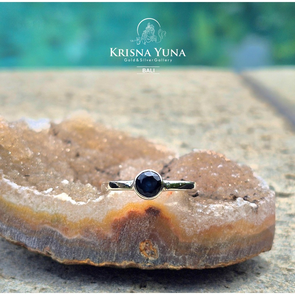 Natural African Blue Sapphire Ring