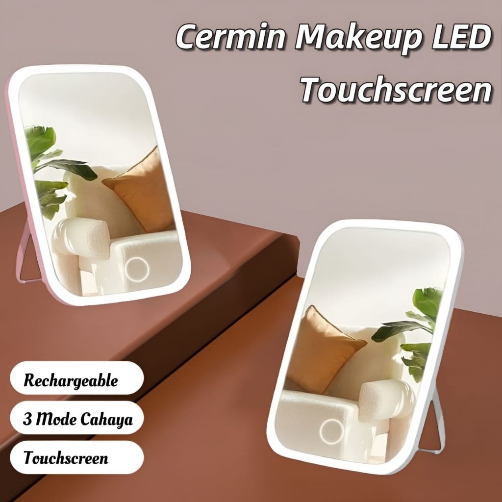 LED Cermin | Cermin Lampu LED | Cermin Makeup LED Touchscreen  •GrandJakarta•