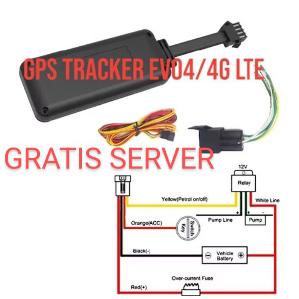 GPS Tracking Evo 04, Free server, bisa matikan mesin