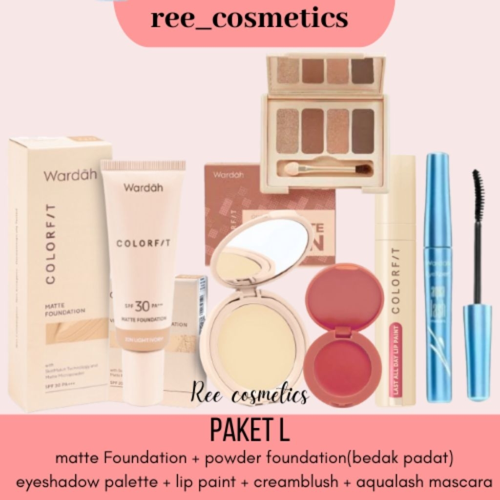 Wardah Colorfit Paket Seserahan Make Up | Paket Make Up Wardah