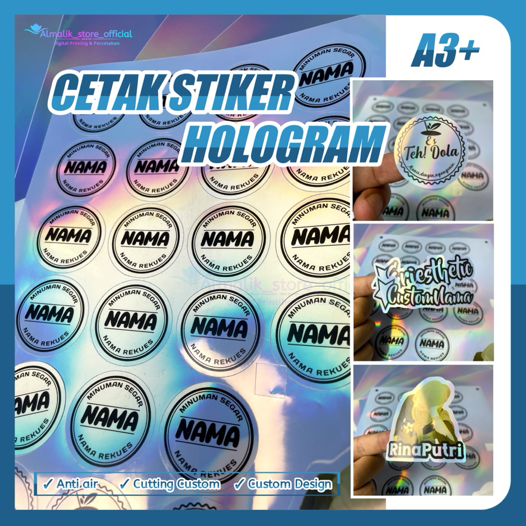 Stiker Hologram Custom | Stiker Logo Hologram Anti Palsu