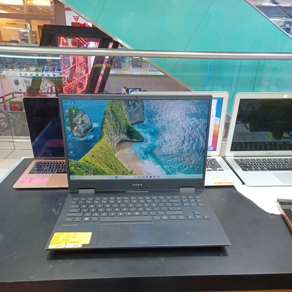 laptop hp omen 15 en0013a ryzen 7 4800H ram 16gb ssd 512gb  rtx 2060 988