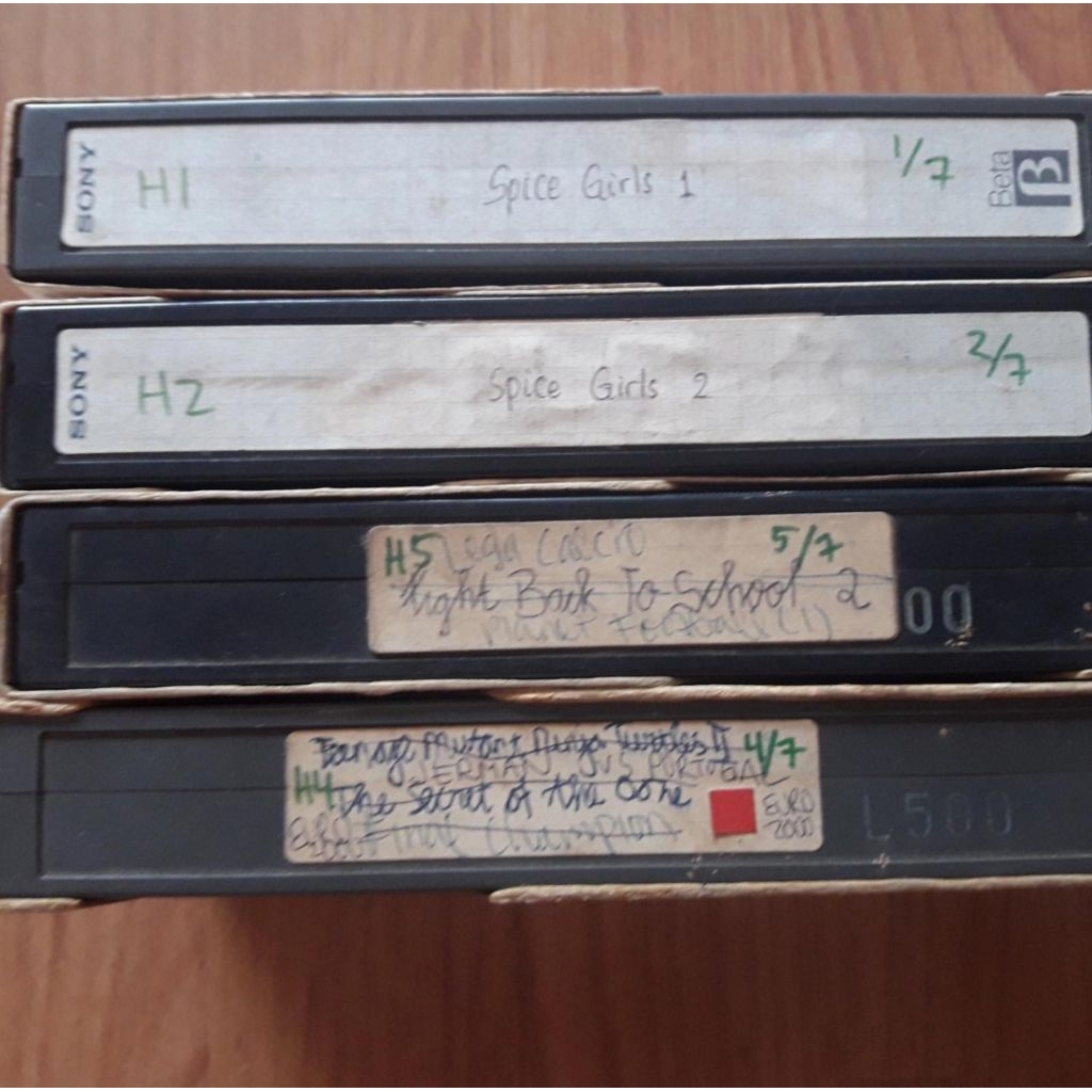 kaset video tape pita vhs beta