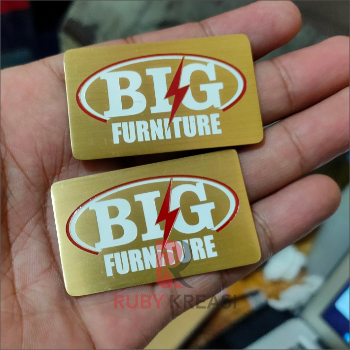 label plat kuningan custom