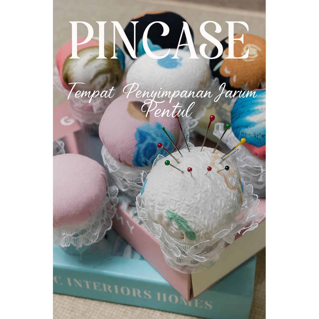Shaaqira  PINCASE / Pincushion / Busa Bantalan Wadah Tempat Jarum Pentul Peniti Hijab Jilbab Lucu Sh