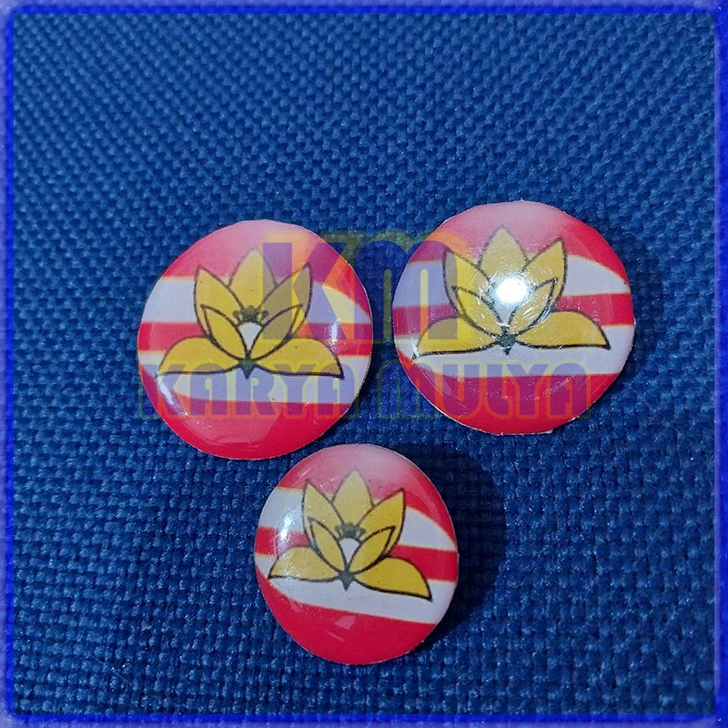 Pin Logo PIKKA KAI Pin PIKKA Model Bulat Pin PIKKA KAI Bulat Aluminium - Karya Mulya